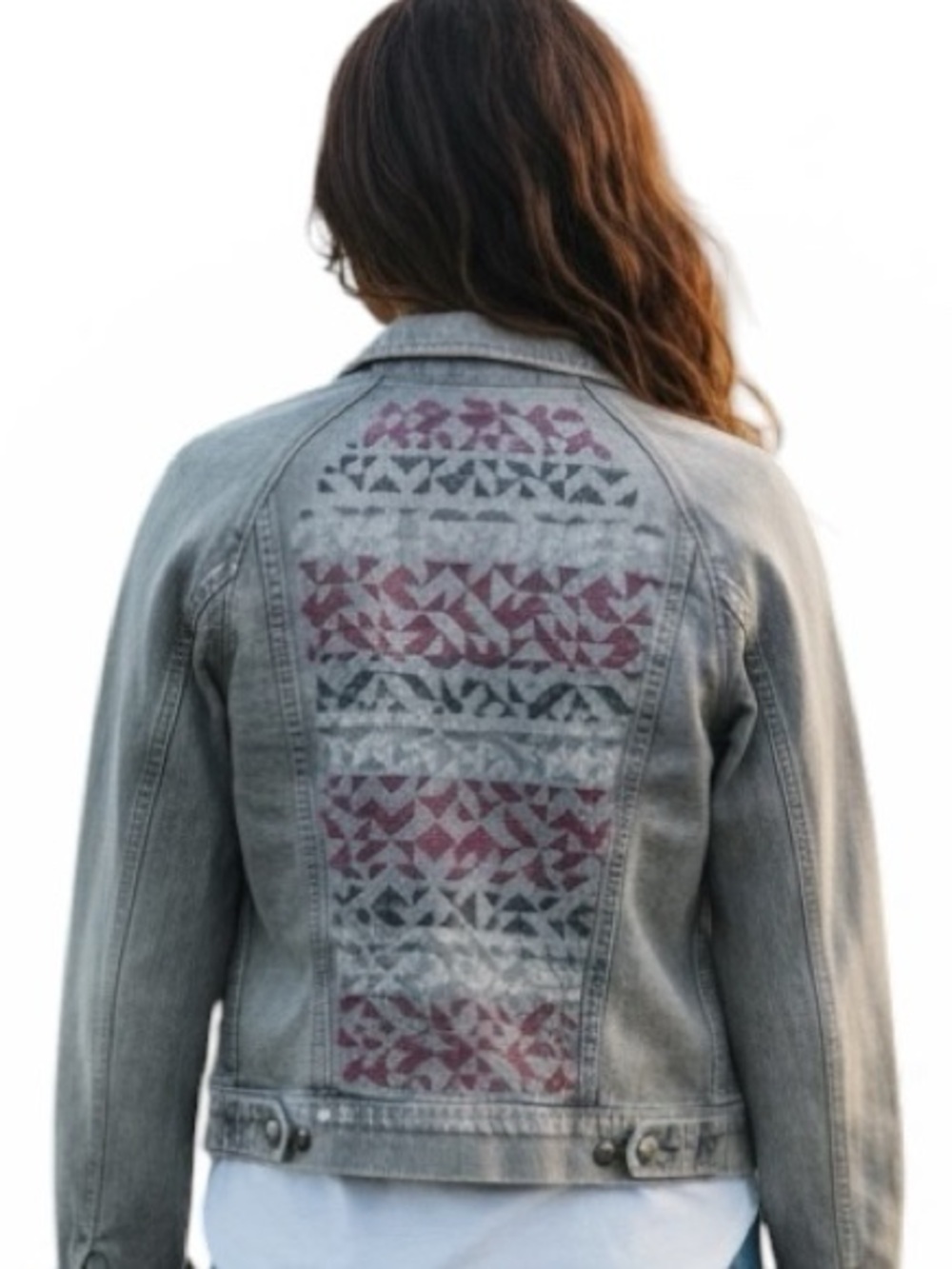MOTHER The Bully Grey Denim Jean Jacket
